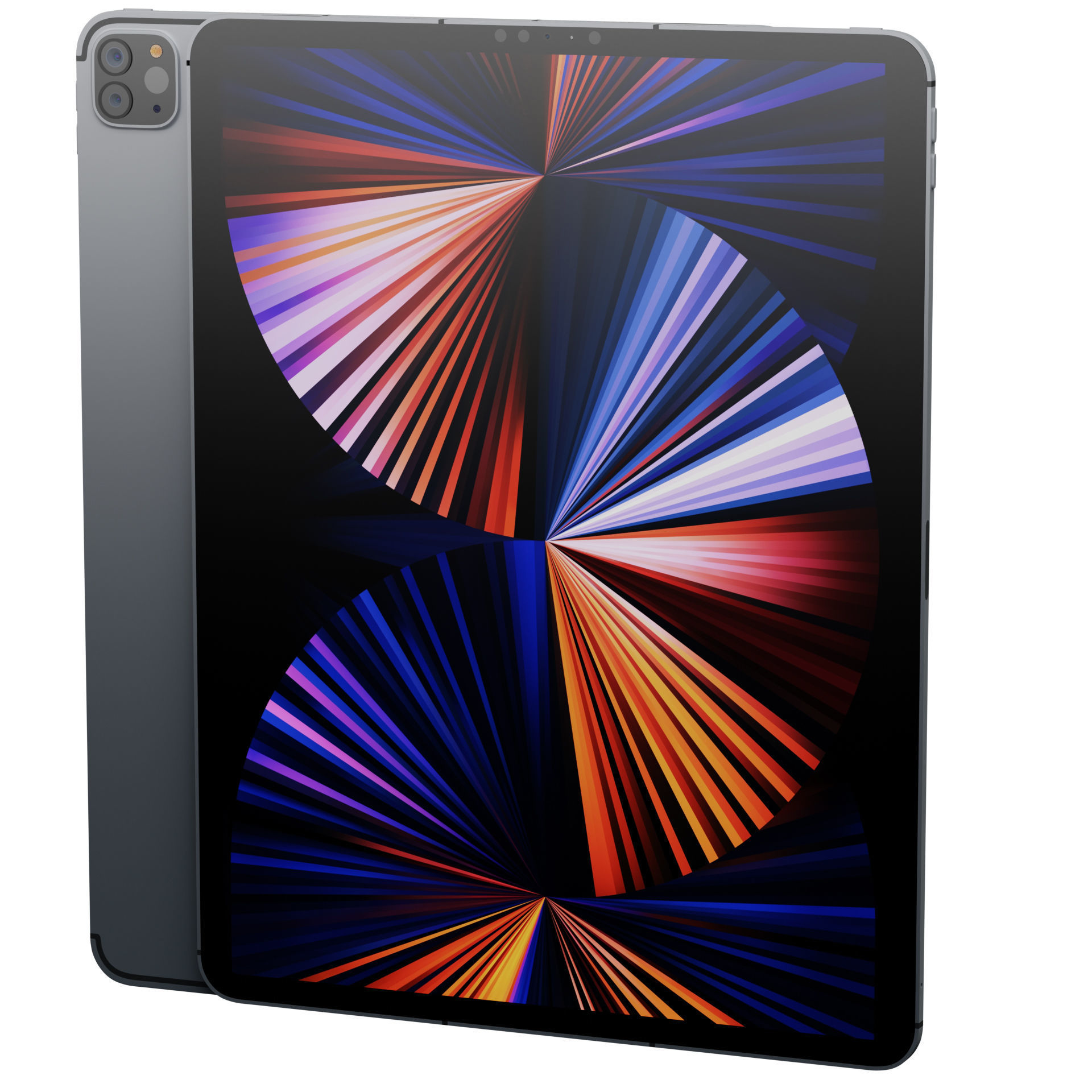 Apple iPad Pro 12-9-inch Wifi Cellular 2021 Space Gray 3D model_2