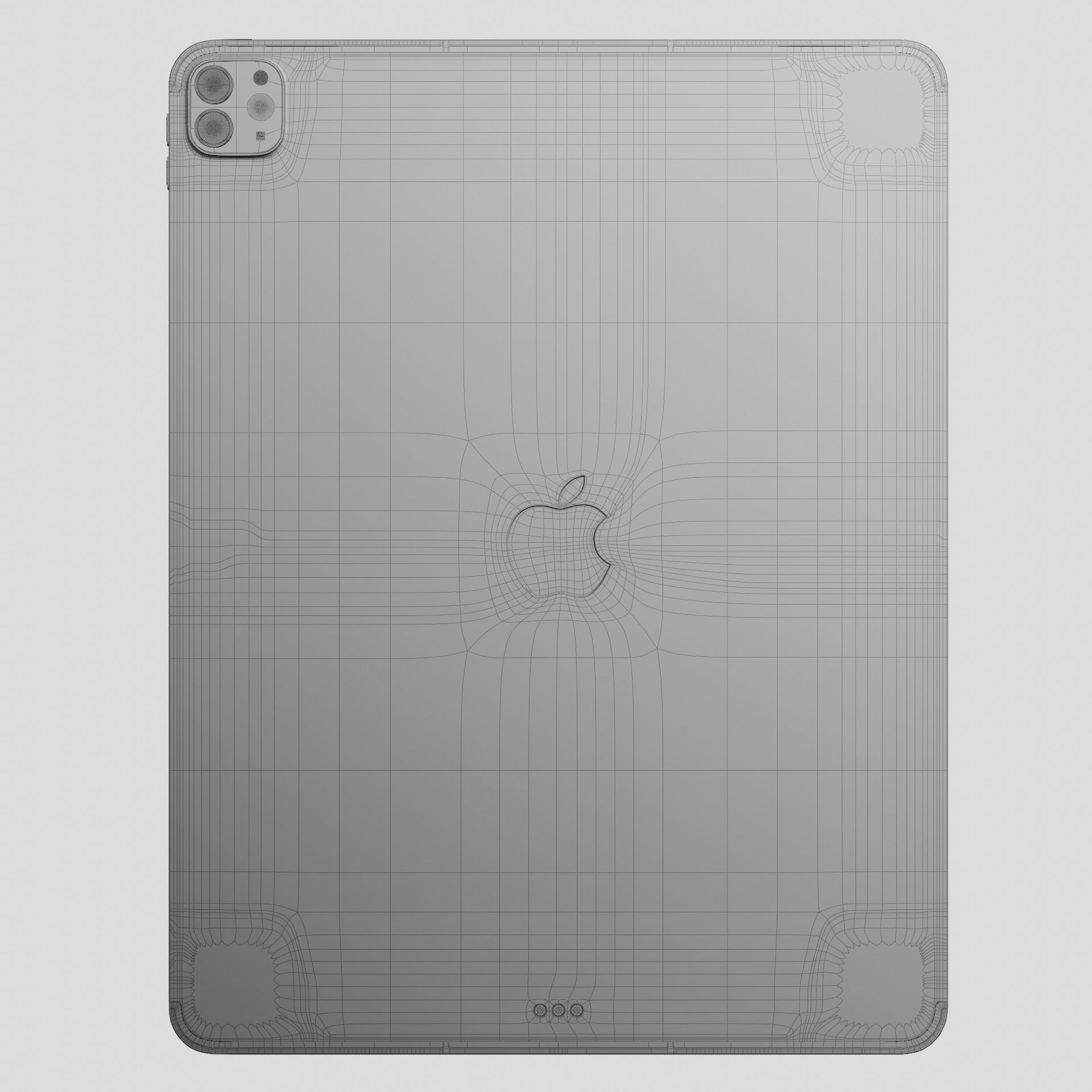 Apple iPad Pro 12-9-inch Wifi Cellular 2021 Space Gray 3D model_15