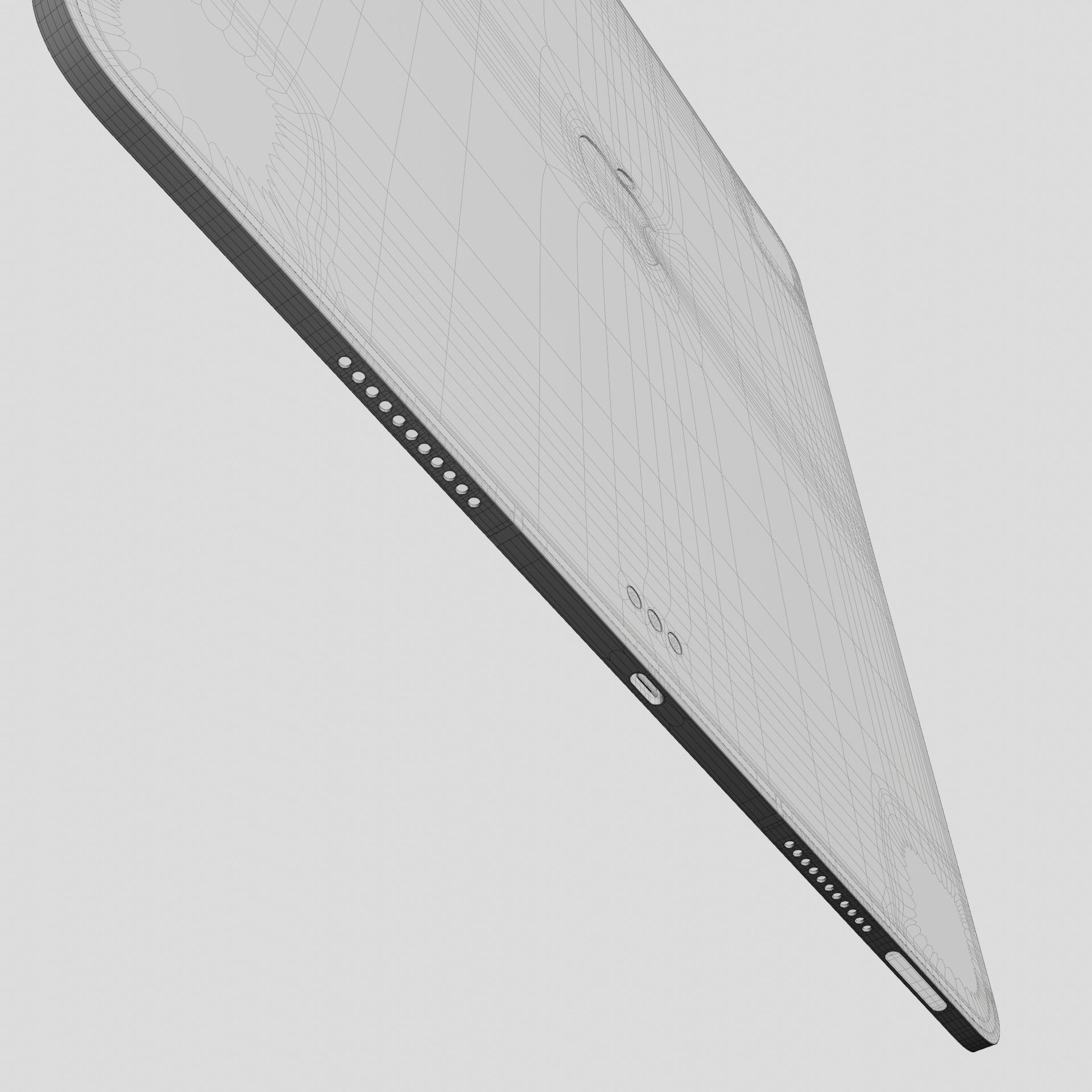 Apple iPad Pro 12-9-inch Wifi Cellular 2021 Space Gray 3D model_19