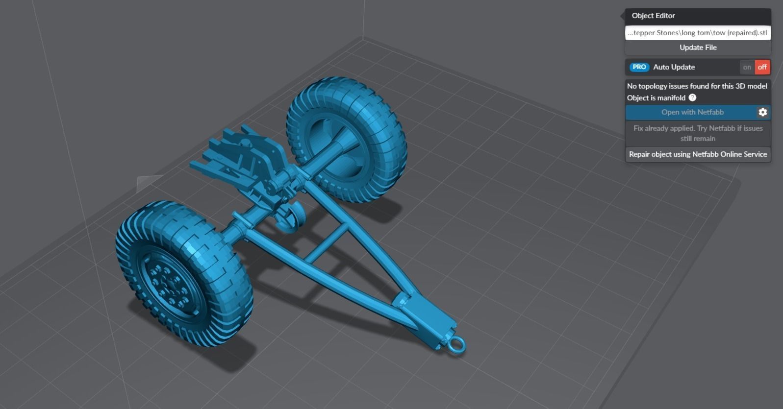 155mm Long Tom Scale Model 3D print model_10