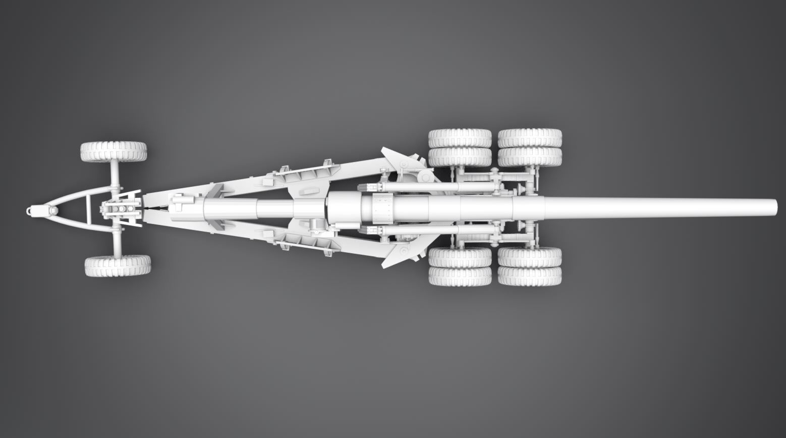 155mm Long Tom Scale Model 3D print model_3