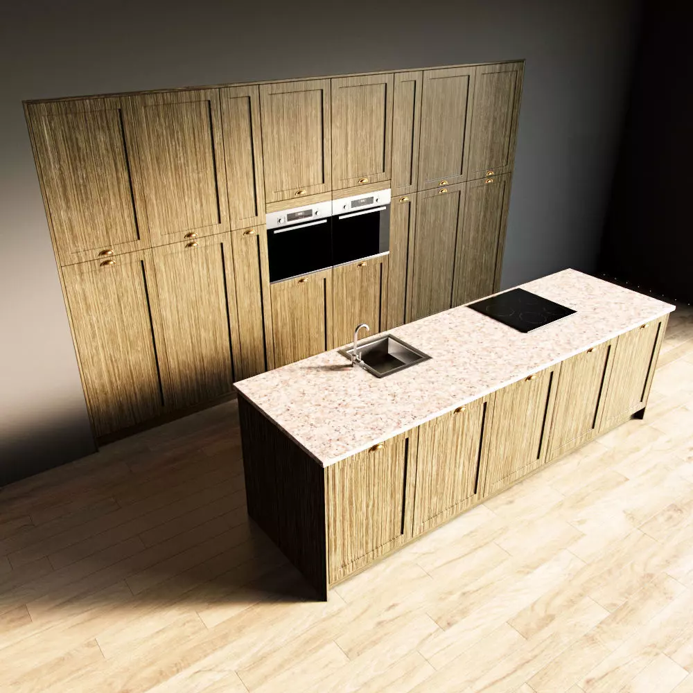 86-Kitchen2 texture 8 3D model_0
