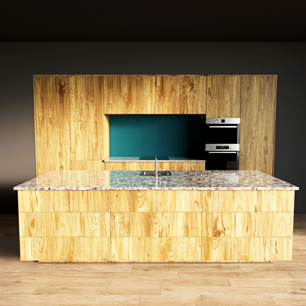 90-Kitchen6 texture 8 3D model_2