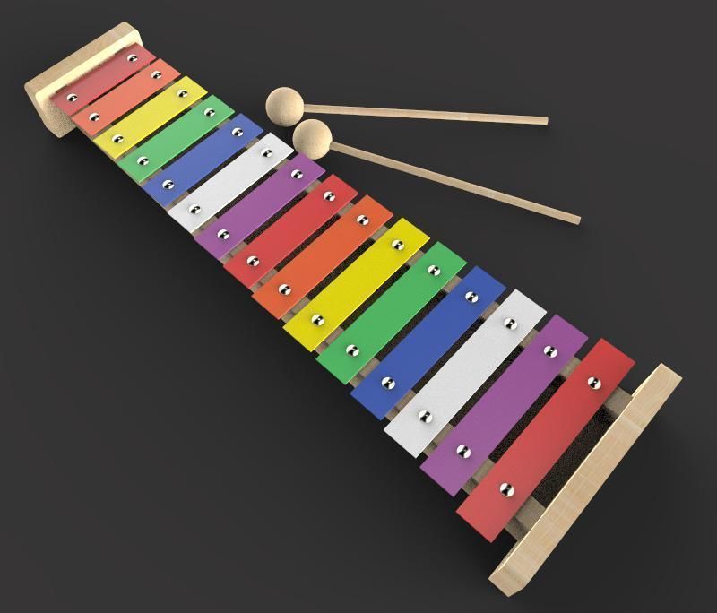 The Xylophone 3D model_3