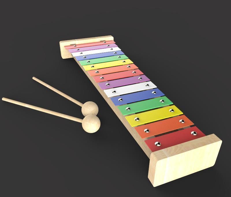 The Xylophone 3D model_2
