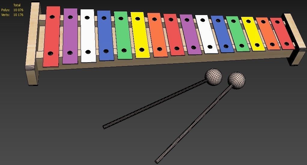 The Xylophone 3D model_4