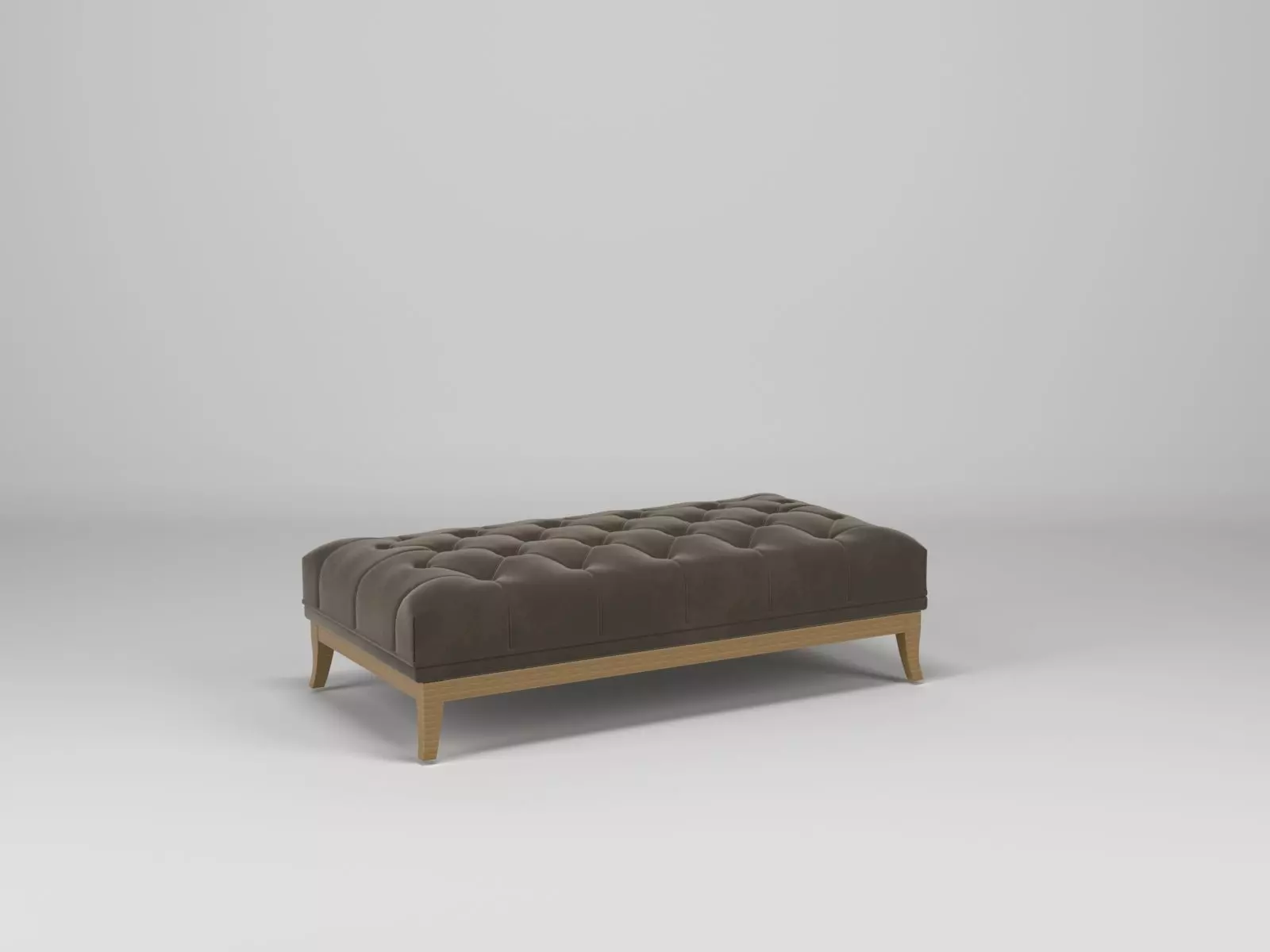 othoman capitone seater velvet 3D model