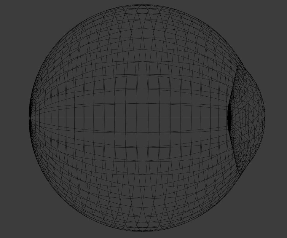 Realistic procedural eyeball with green-brown iris Low-poly 3D model_4