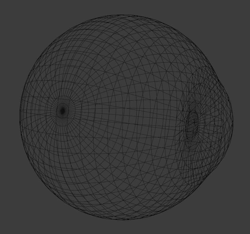 Realistic procedural eyeball with green-brown iris Low-poly 3D model_5