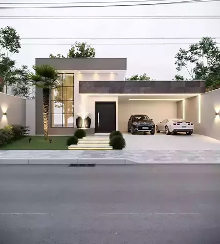 Contemporary Facade 3D model