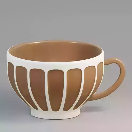 Embossed coffee mug