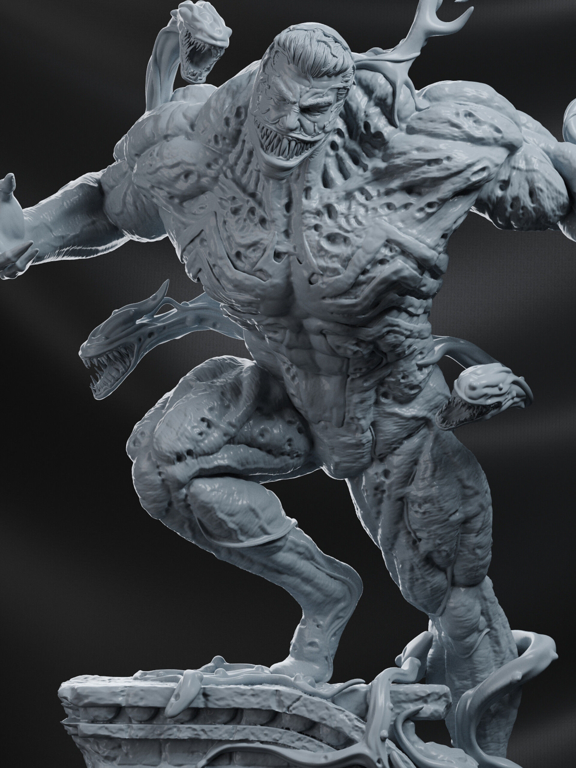 Venom Statue 3D print model_4