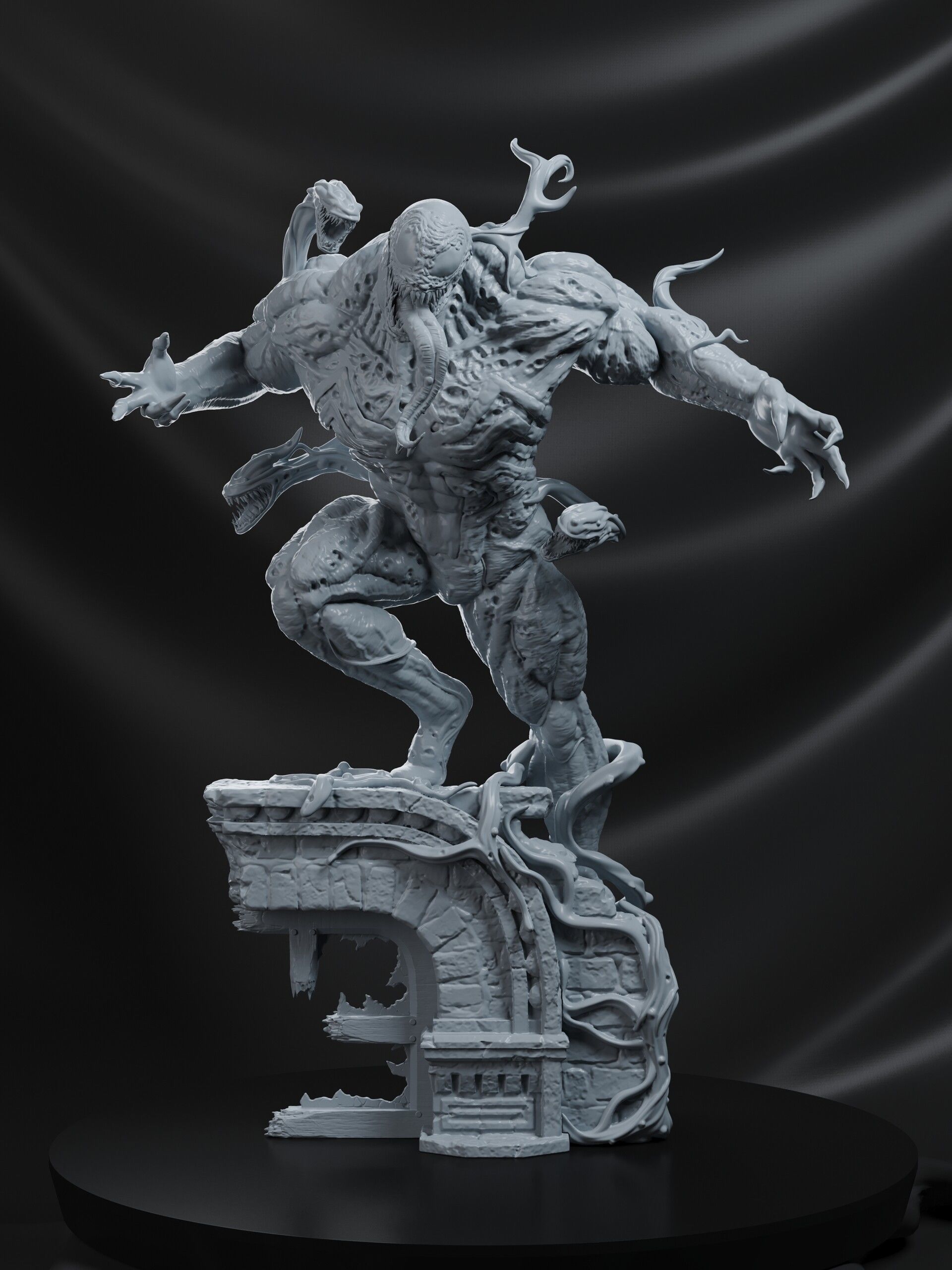 Venom Statue 3D print model_3