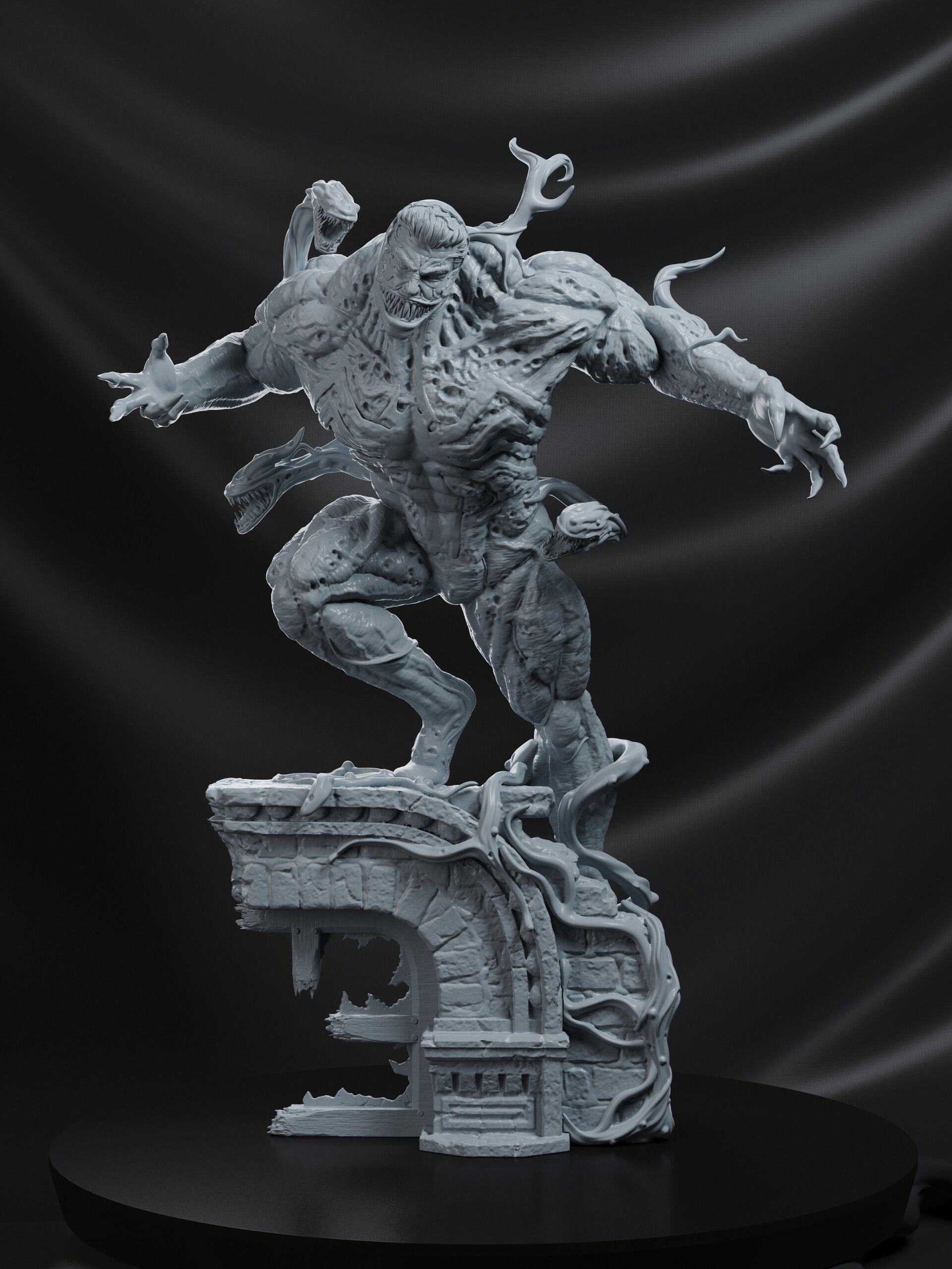 Venom Statue 3D print model_5