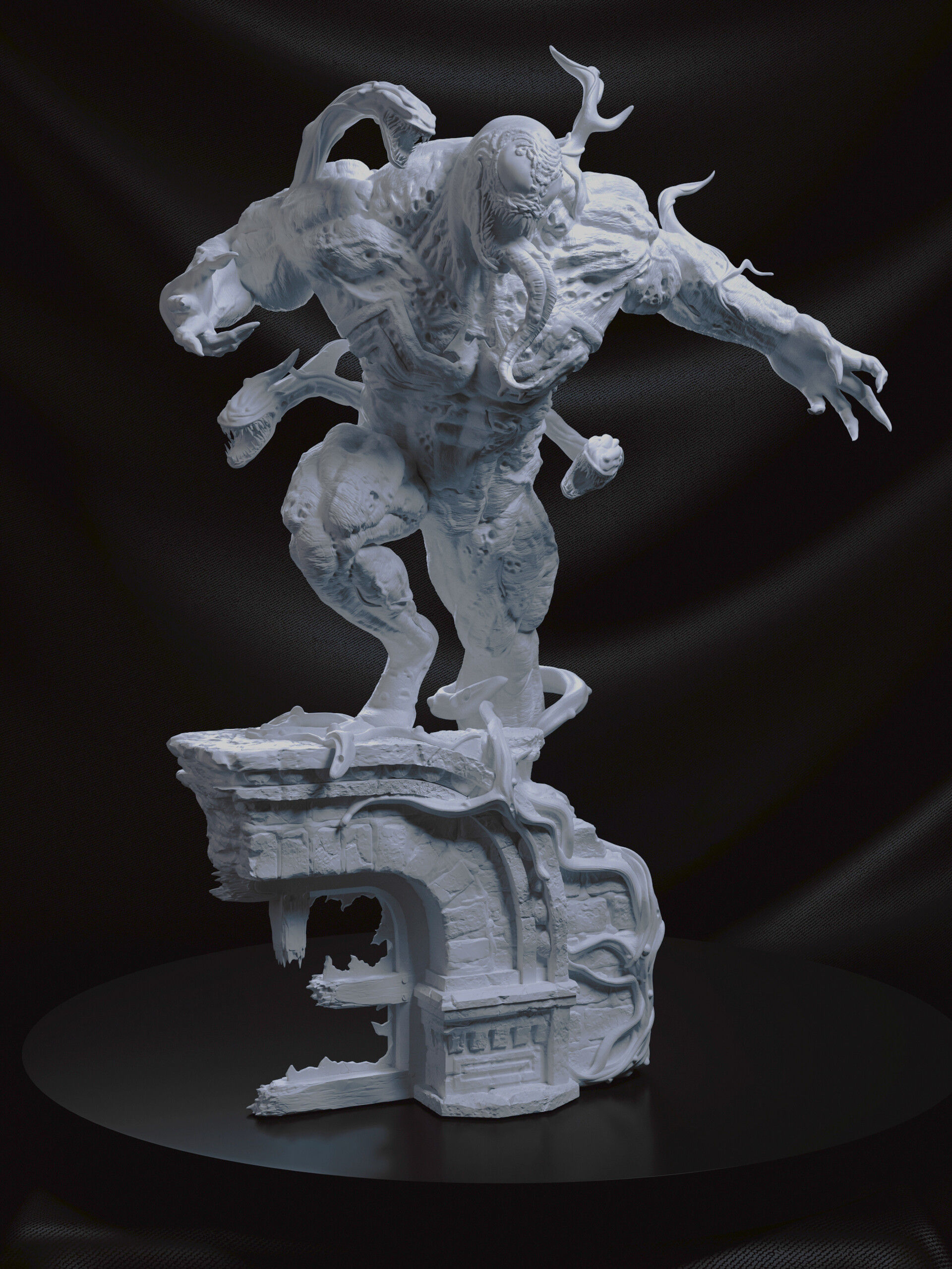 Venom Statue 3D print model_9