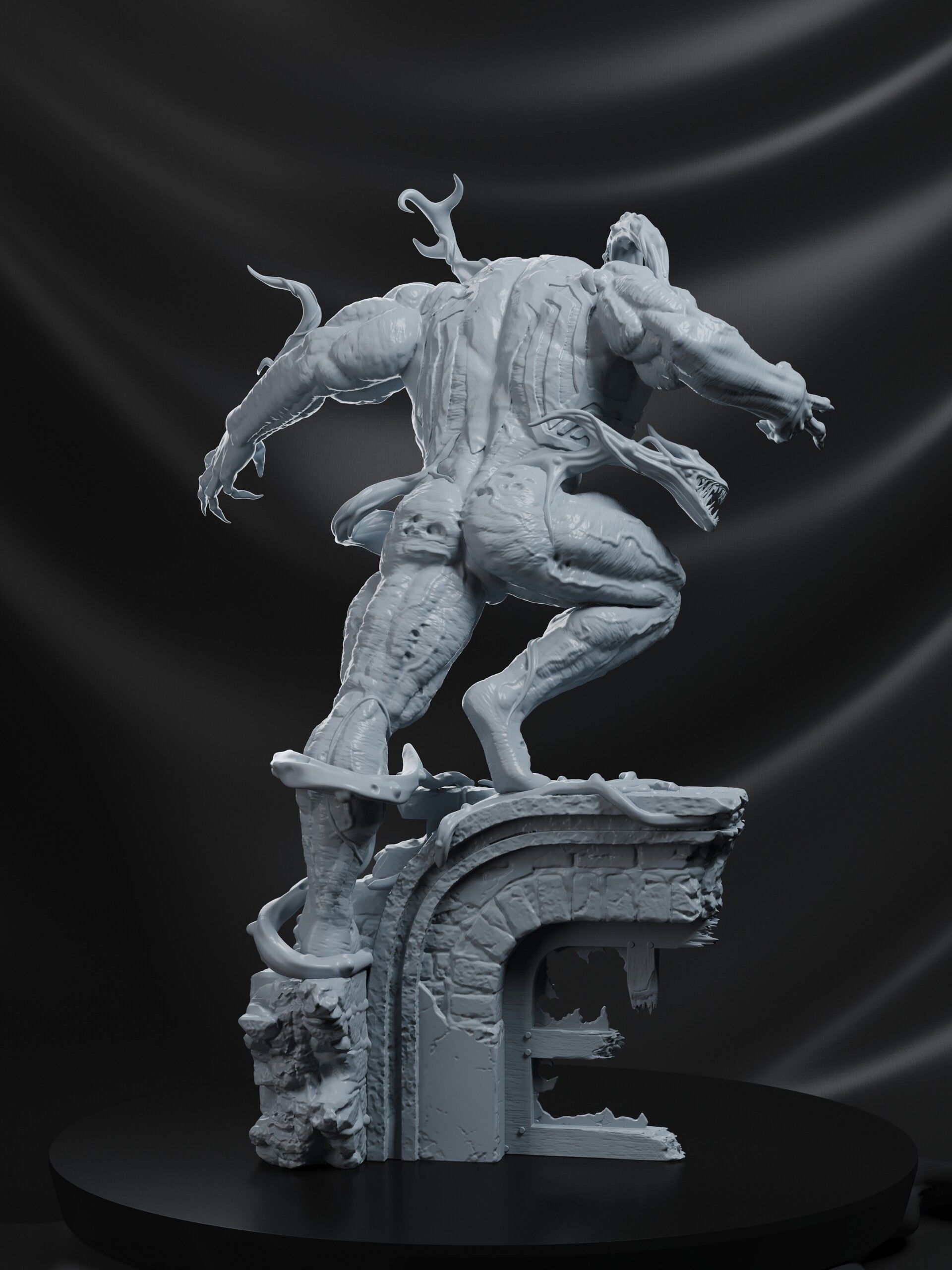 Venom Statue 3D print model_6