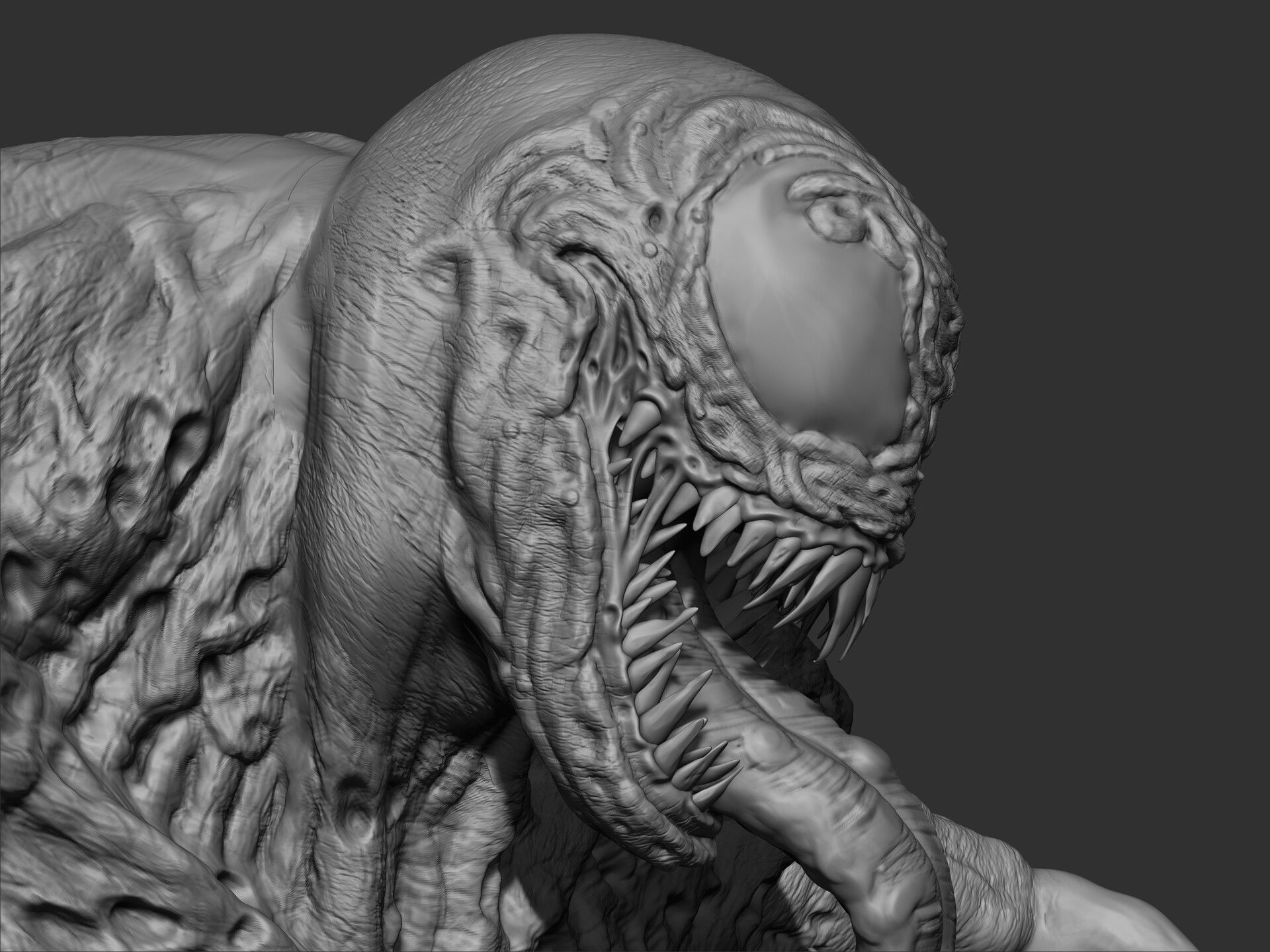 Venom Statue 3D print model_10