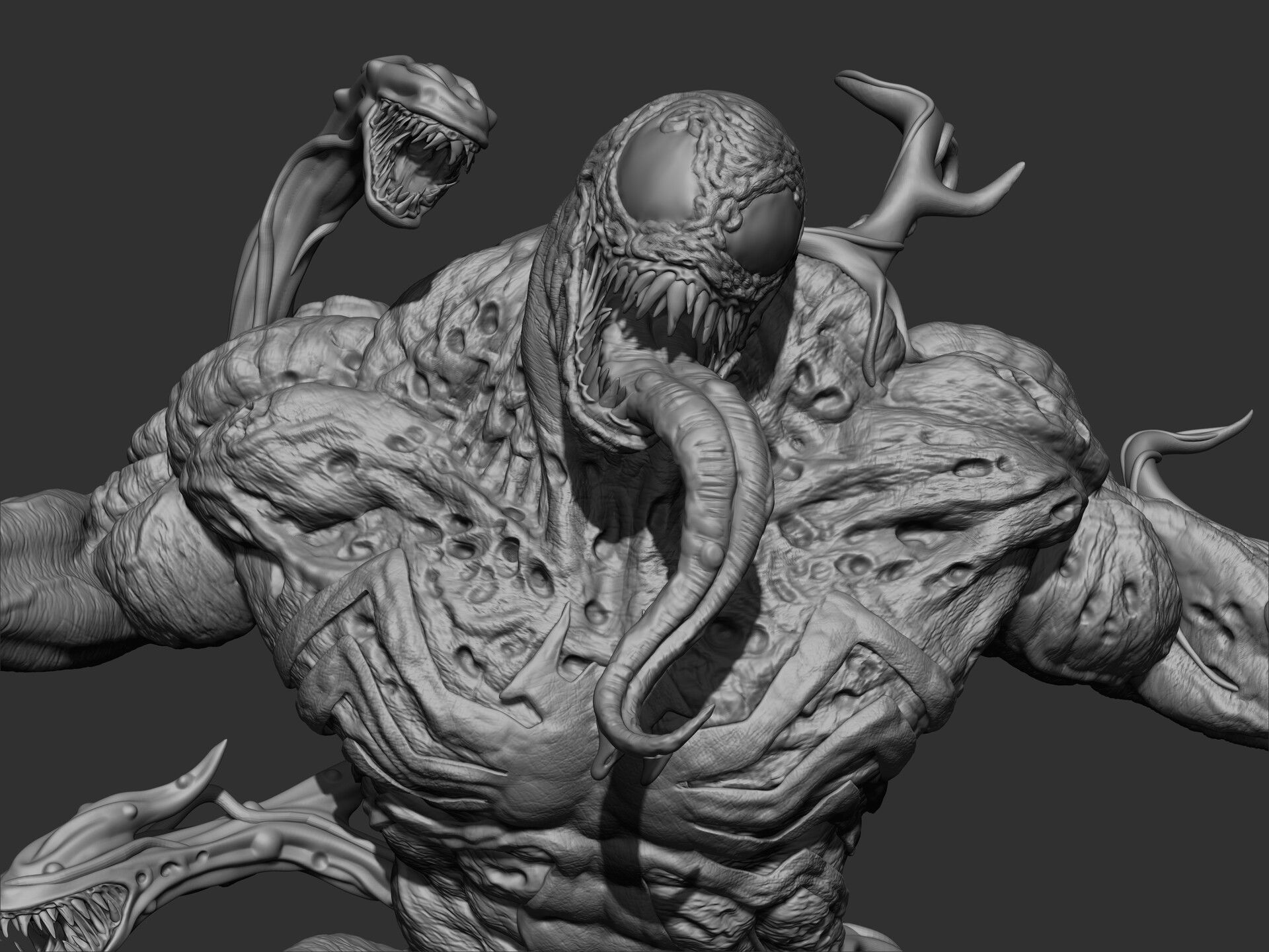 Venom Statue 3D print model_13