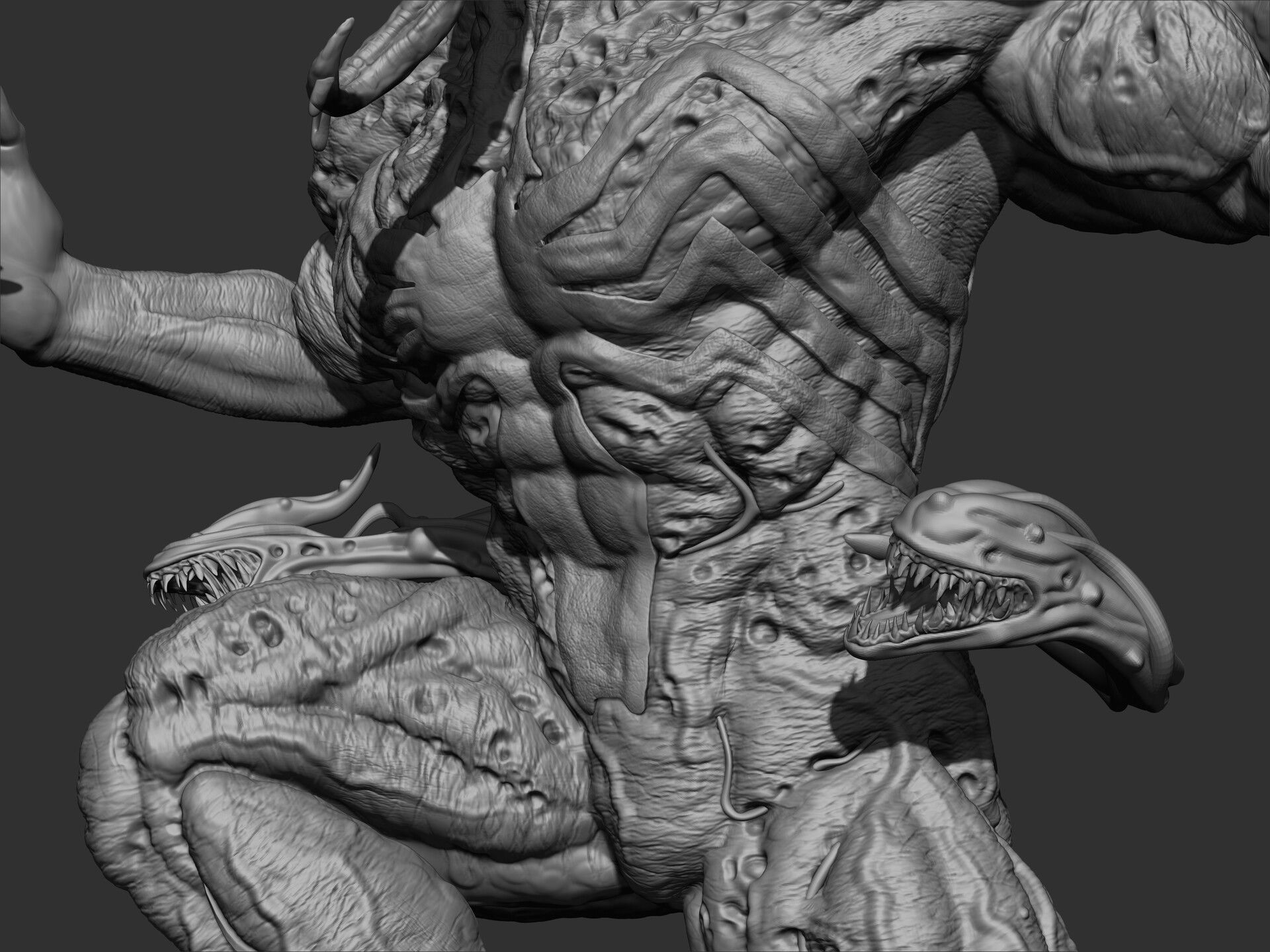 Venom Statue 3D print model_11