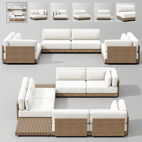 CAICOS MODULAR SOFA 13 3D model