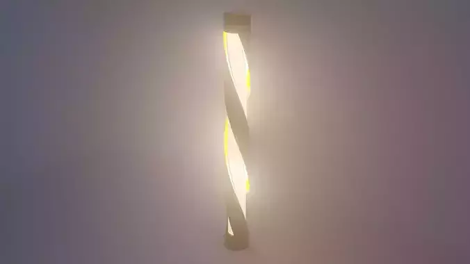 lamp 3D model wolf Low-poly 3D model