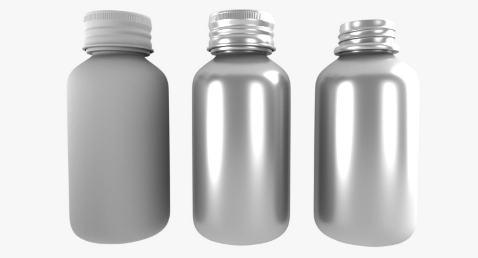 Bottle 3D model plastic jars Low-poly 3D model_4