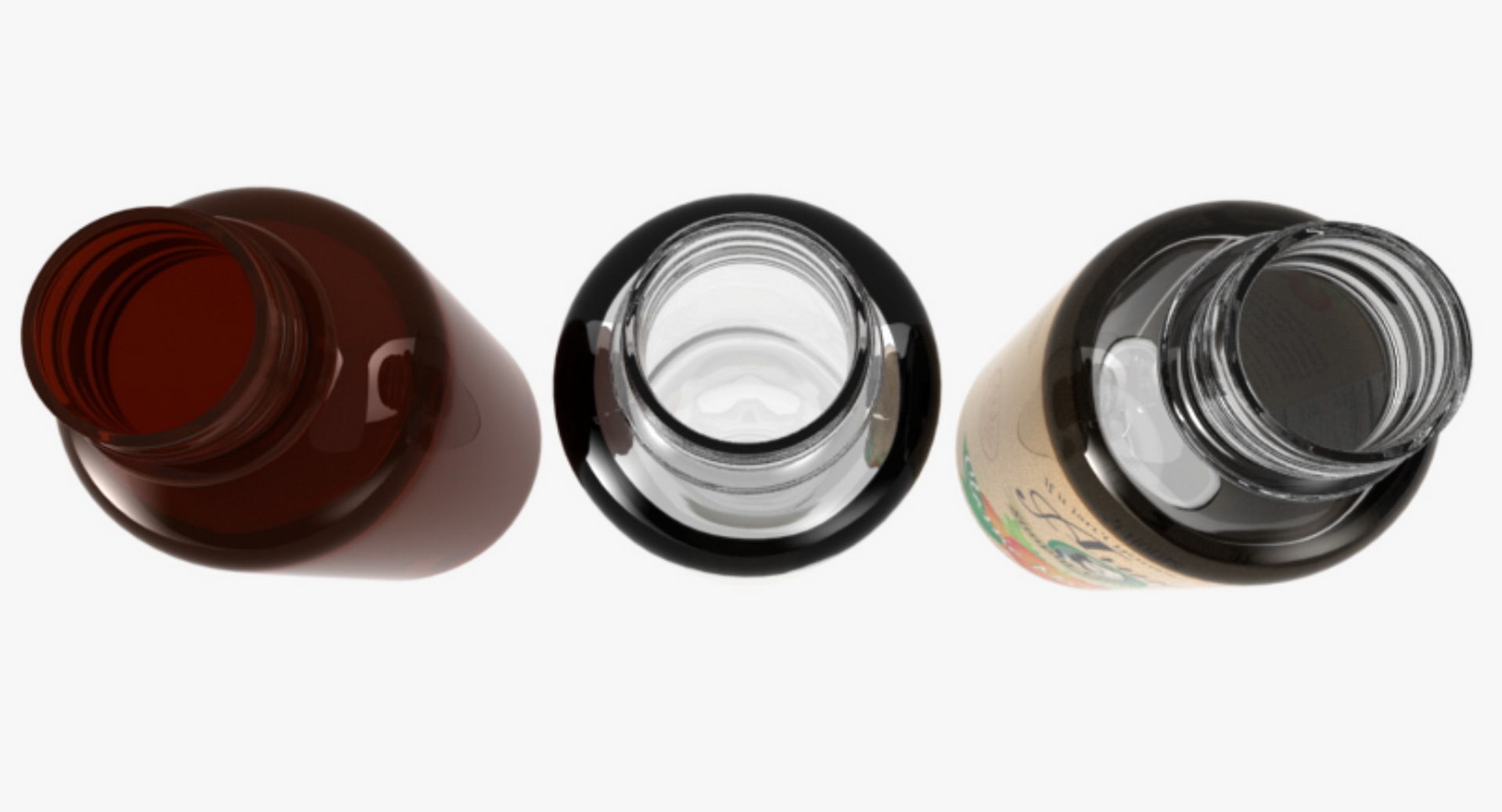 Bottle 3D model plastic jars Low-poly 3D model_2