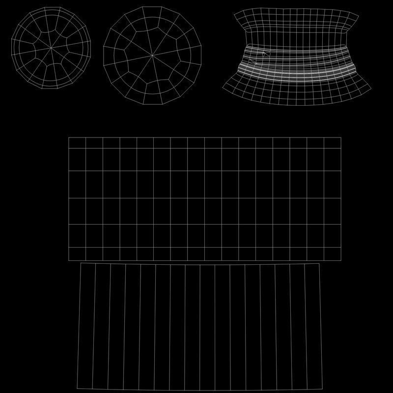 Bottle 3D model plastic jars Low-poly 3D model_8