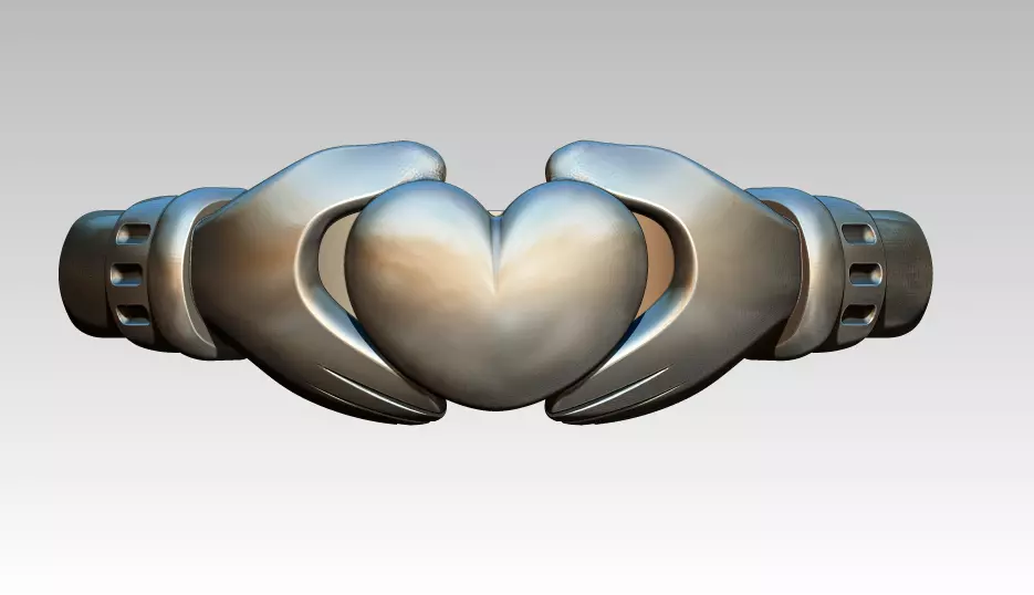 claddagh ring best top high detailed 3D print model