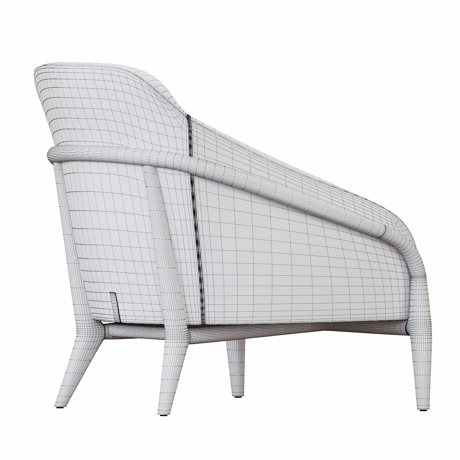 Ulivi Adele armchair 3D model_7