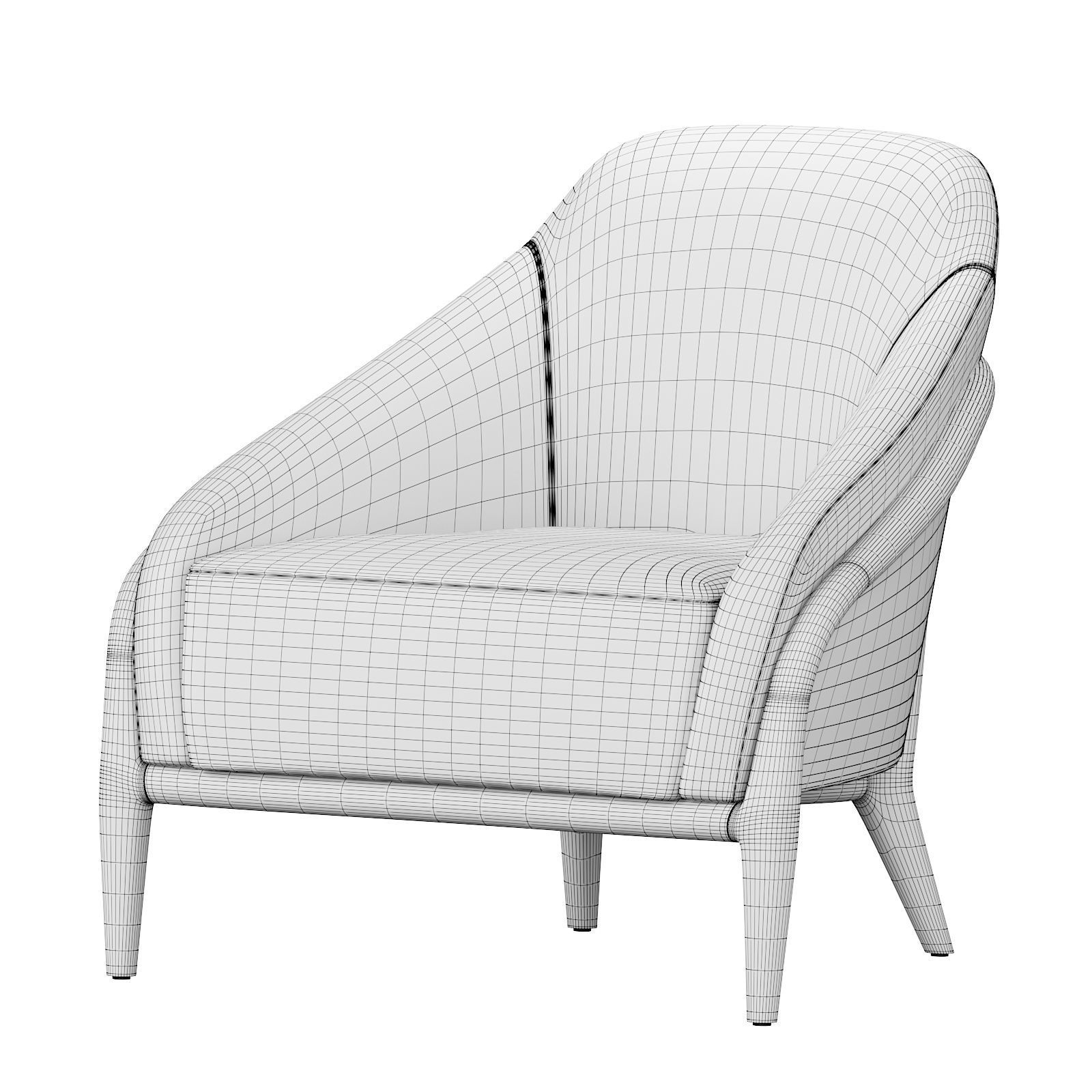 Ulivi Adele armchair 3D model_4