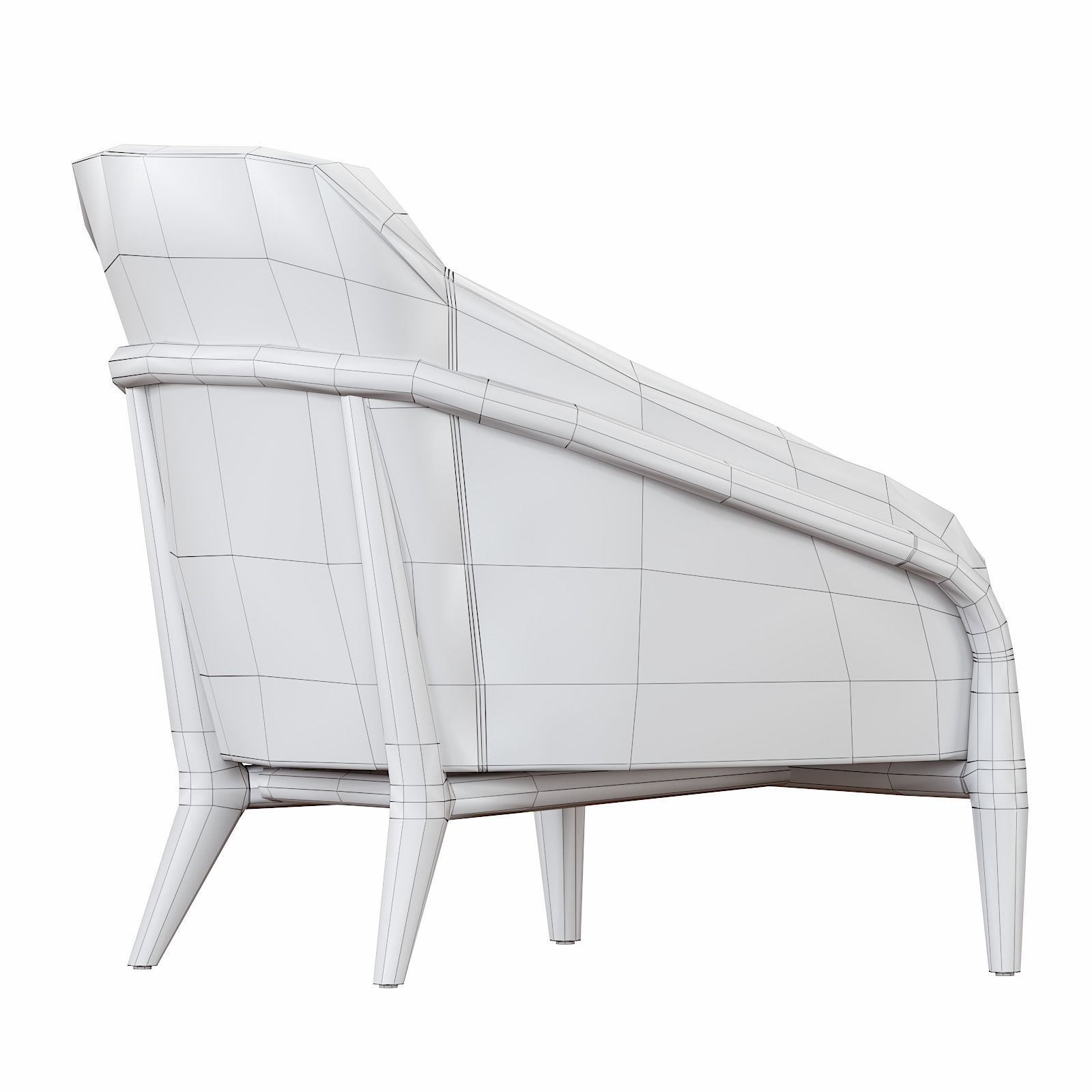 Ulivi Adele armchair 3D model_5