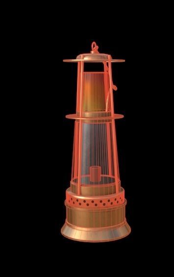 Oil Lamp 3D model_2