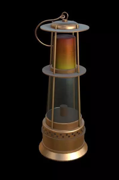 Oil Lamp 3D model_0