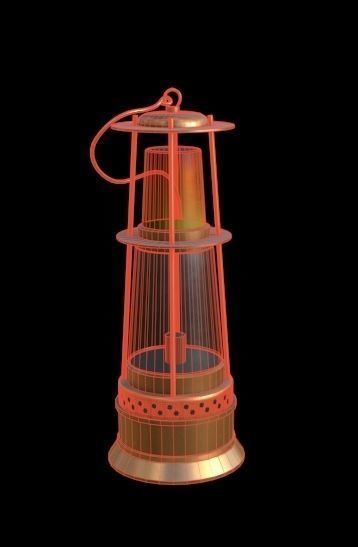 Oil Lamp 3D model_1