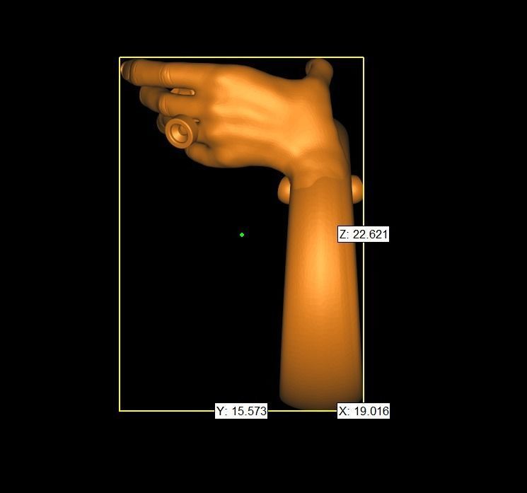Ring Hands holding skull  3D print model_14