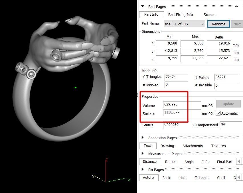 Ring Hands holding skull  3D print model_17
