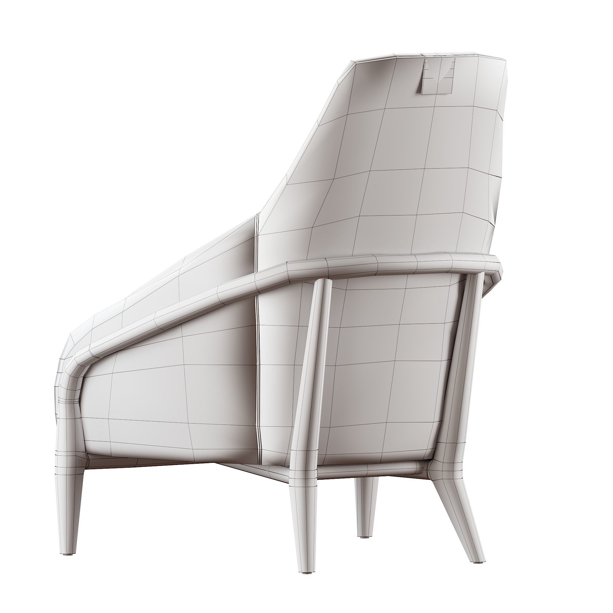 Ulivi Adele High armchair 3D model_6