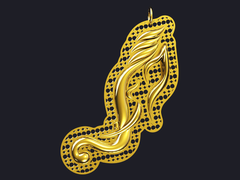 Lord Ganesha Pendant 3D print model_1