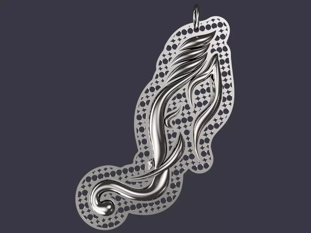 Lord Ganesha Pendant 3D print model_0