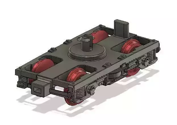 OO MK3 Coach Bogie with NEM Socket for older Hornby Coaches 3D print model