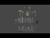 Weapon Set Lowpoly with Swords and more Low-poly 3D model_1