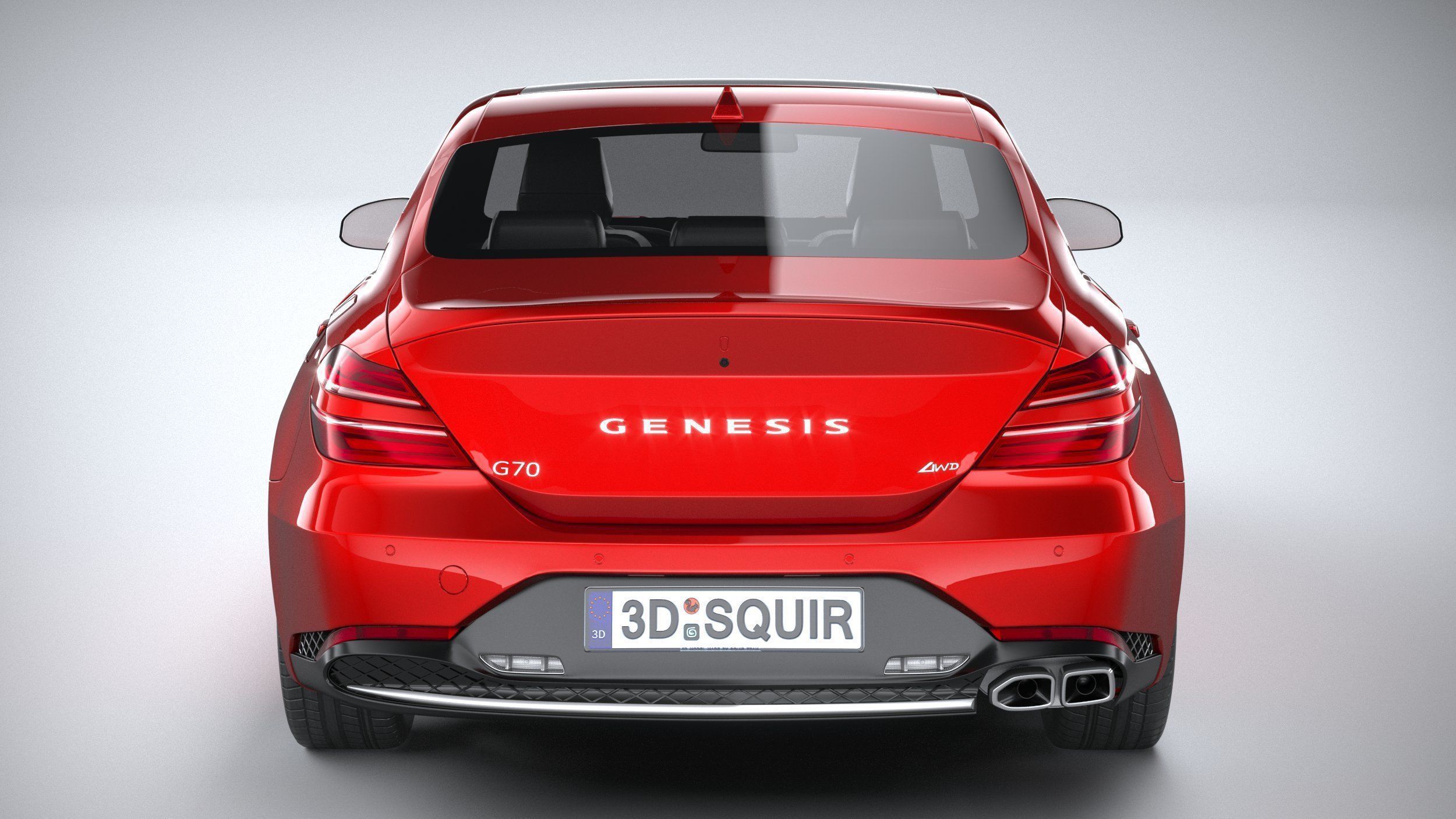 Genesis G70 2022 3D model_4