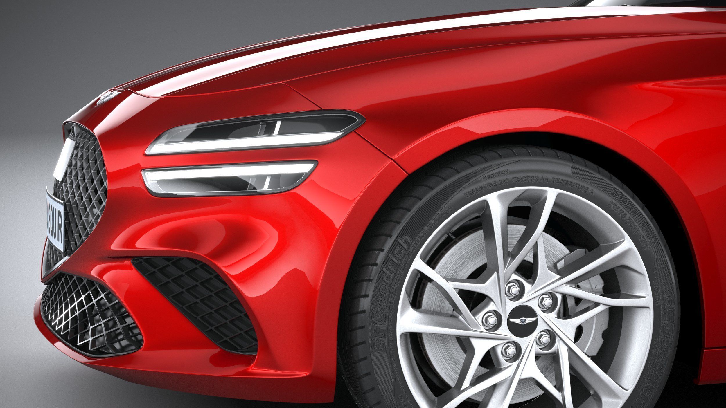 Genesis G70 2022 3D model_3