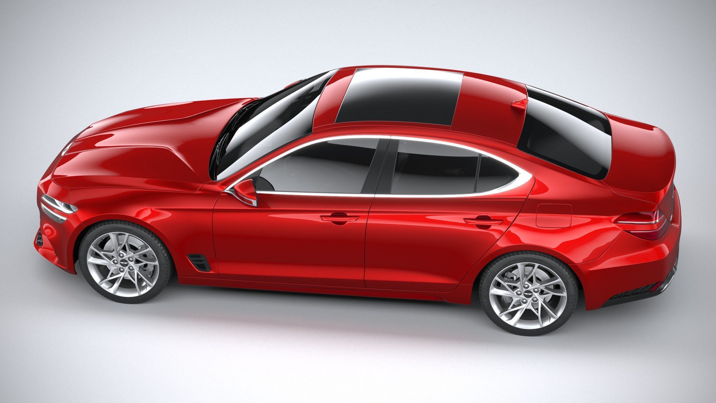 Genesis G70 2022 3D model_9