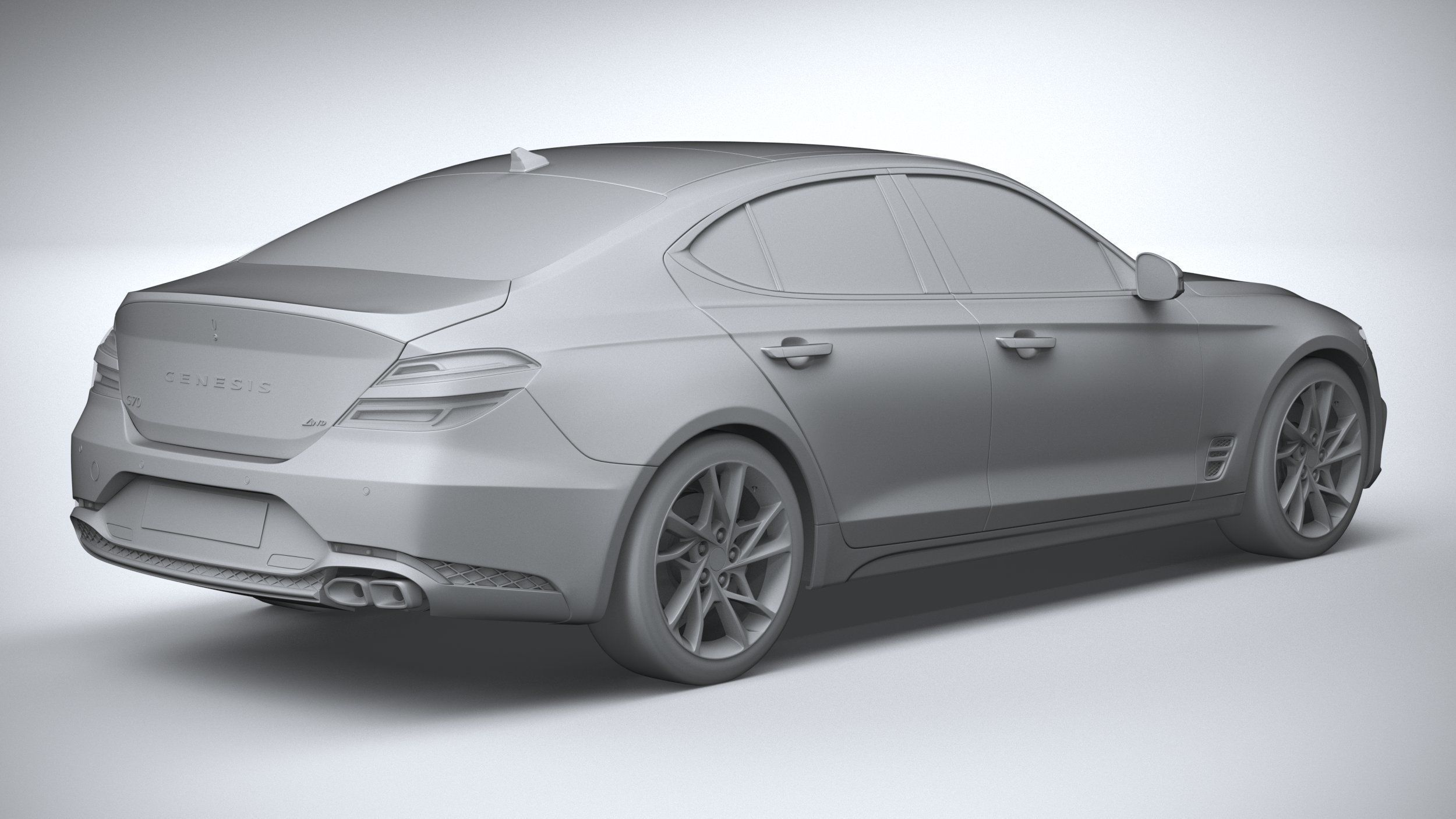Genesis G70 2022 3D model_25