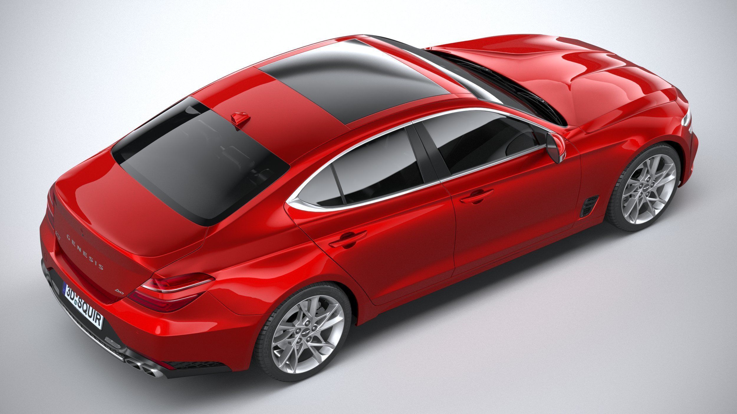 Genesis G70 2022 3D model_10