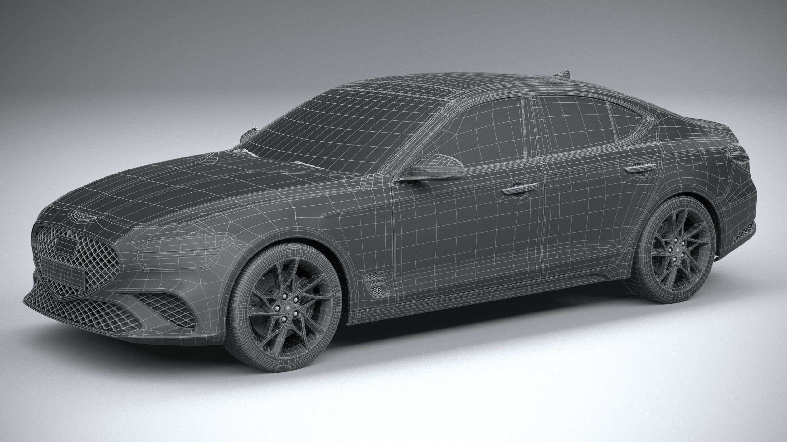 Genesis G70 2022 3D model_28