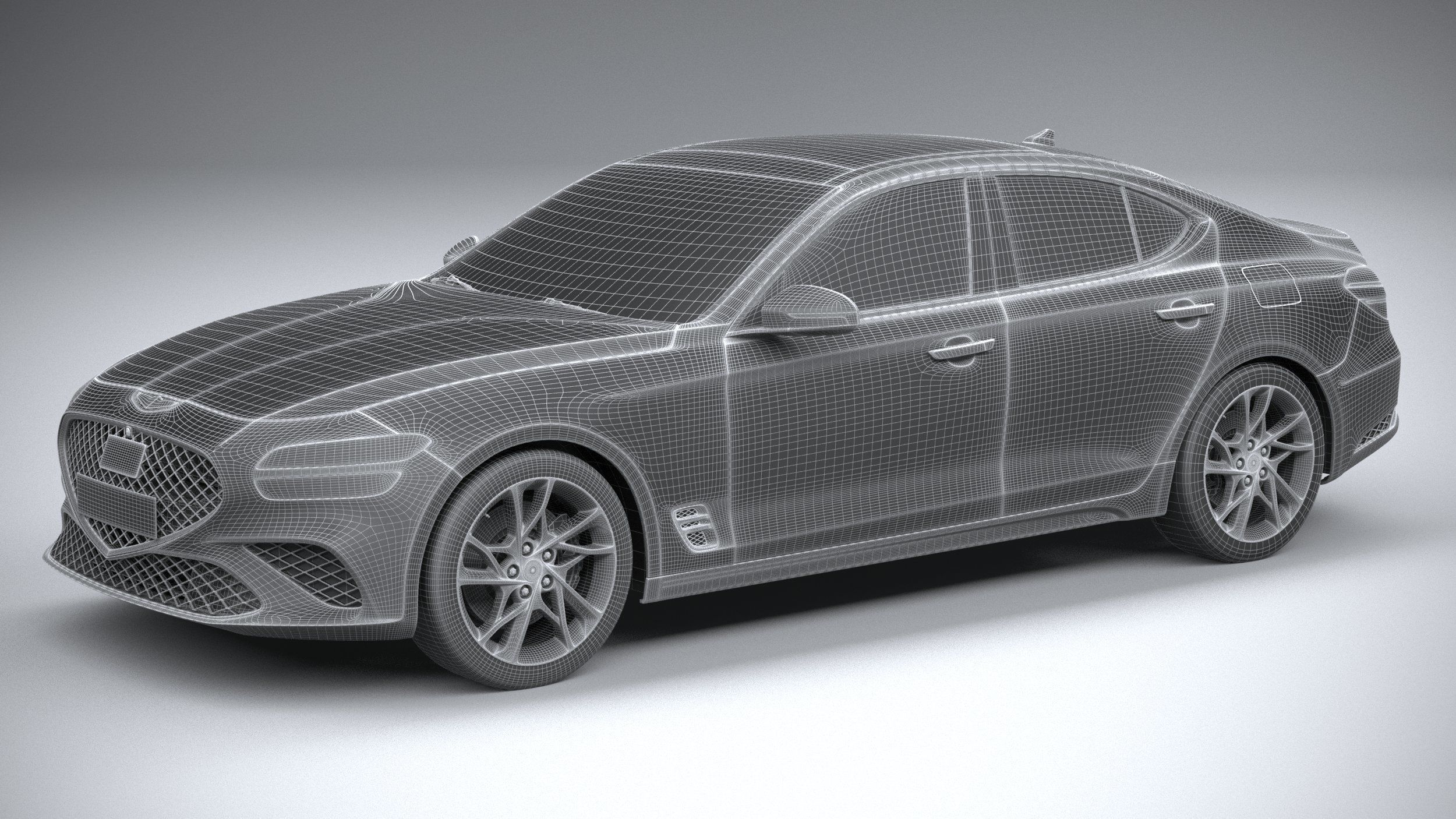 Genesis G70 2022 3D model_26