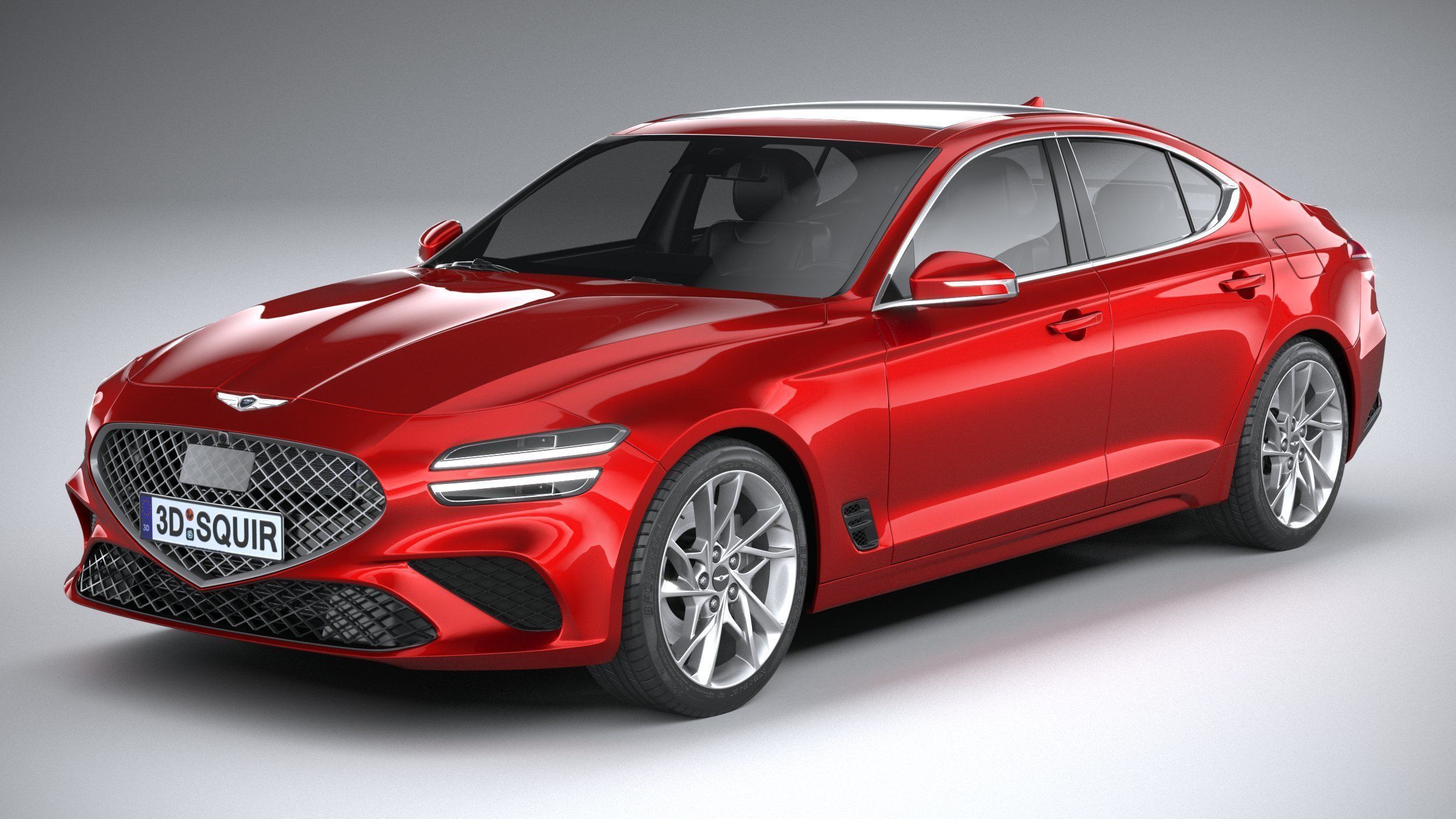 Genesis G70 2022 3D model_1